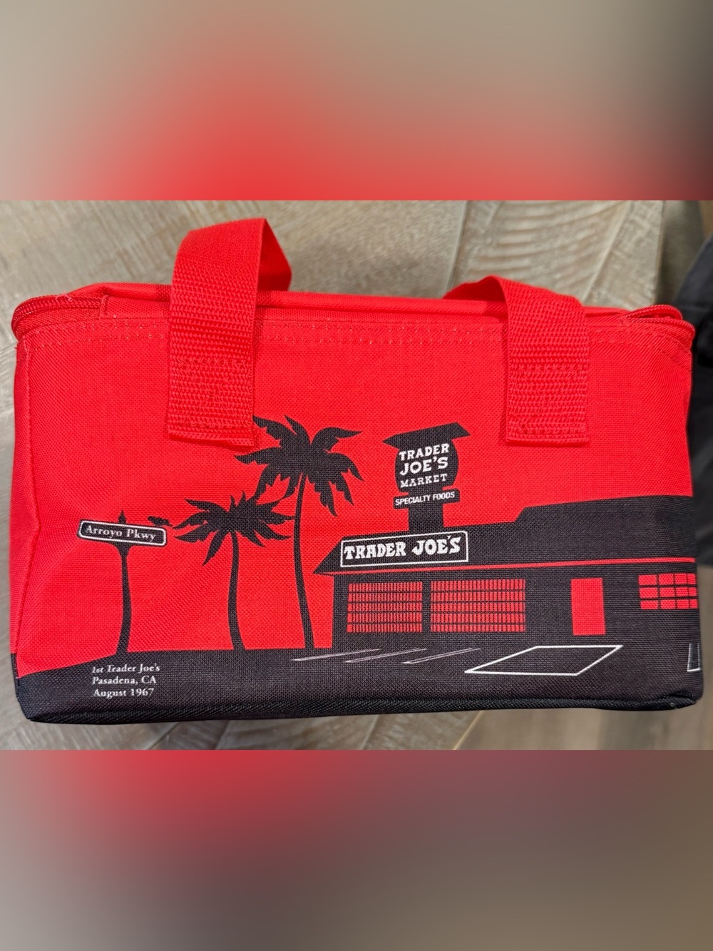 Trader Joe’s Red Insulated Tote Bag